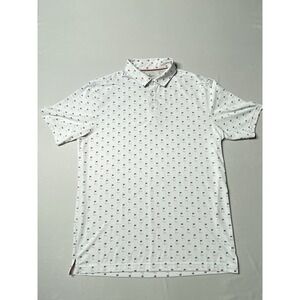 Walter Hagen Performance 11 Golf Polo Mens M American Flag Patriotic White